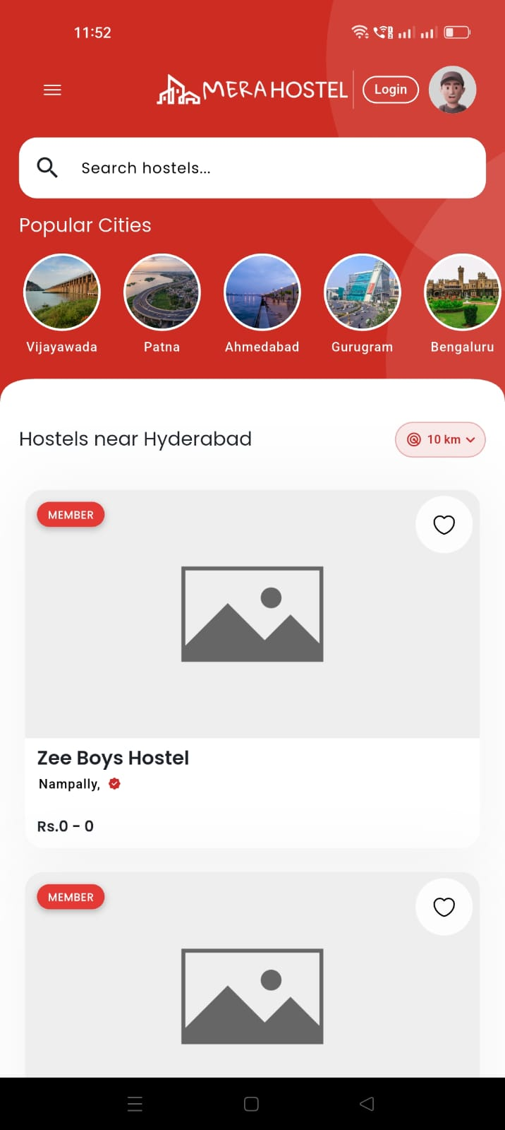MeraHostel Tenant App